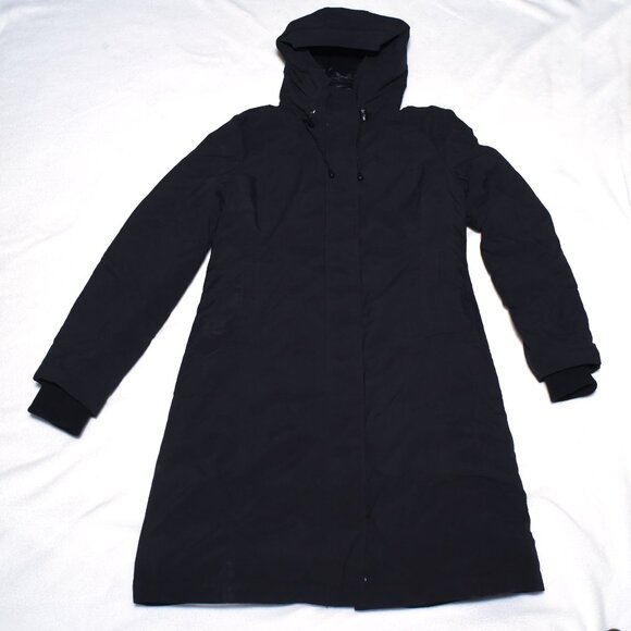 SCHOT NYC Save The Duck Parka All Black Jacket Size S Excellent Condition - Picture 3 of 13